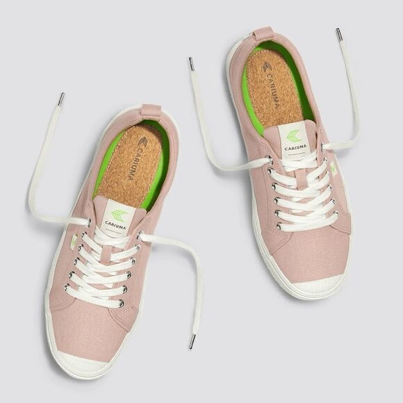 CARIUMA WOMEN PINK CANVAS SNEAKERS - Picture 1 of 6